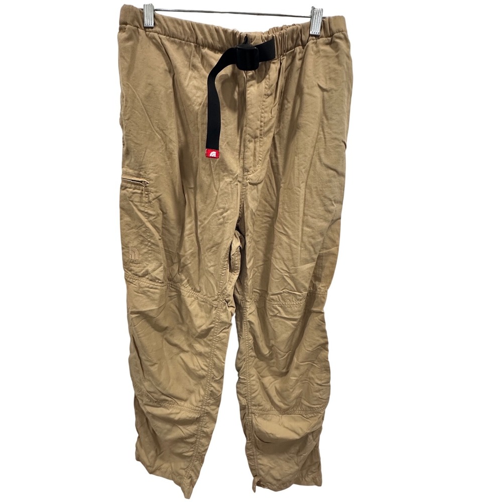 The North Face Cargo Pants Mens Large Tan Nylon Drawstring Waist Outdoor Hiking‎